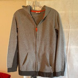 Front zipper hoodie.